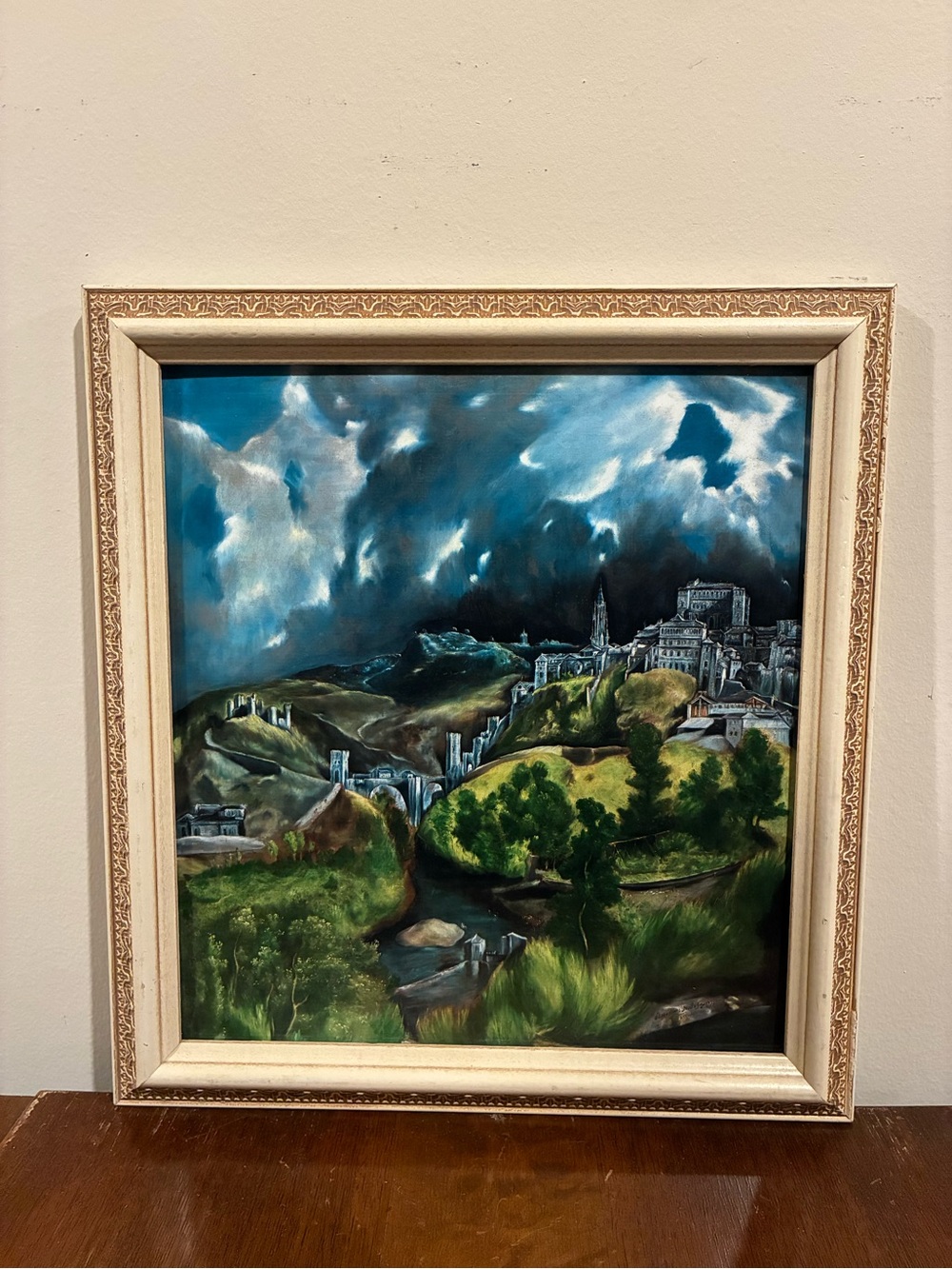 El Greco View of Toledo Framed Print 12x13 Spanish Landscape Gallery Wall Art